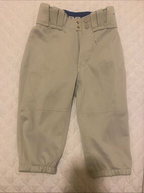 NWOT Youth Mizuno gray Baseball knickers